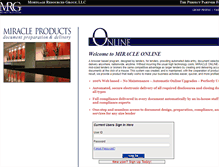 Tablet Screenshot of miracle.mrgdocs.com